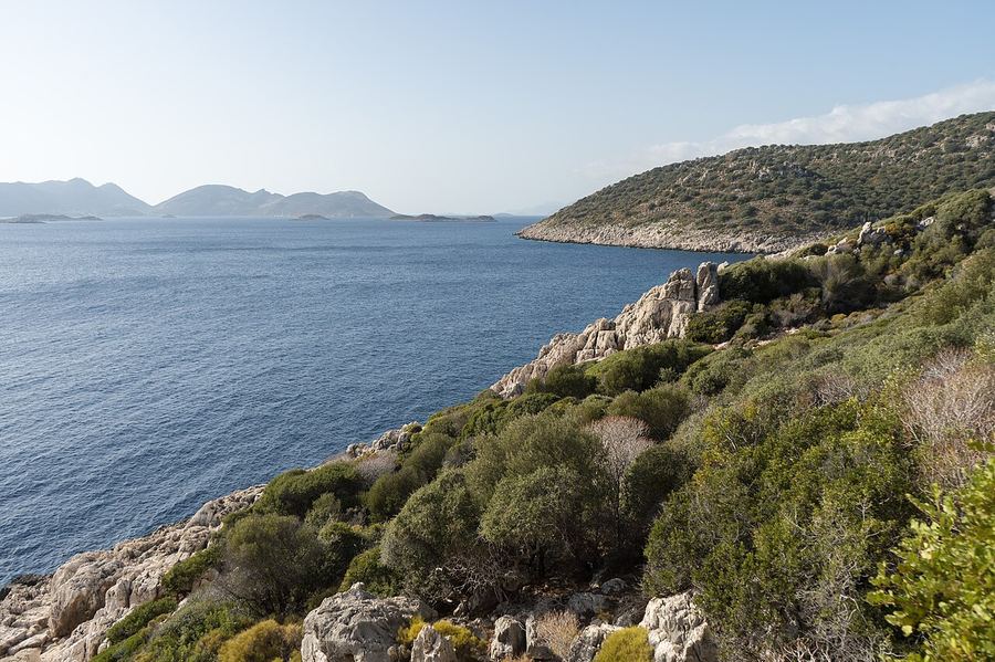 Kaş yakınlarında Likya Yolu